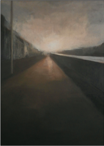 Dans la lumière, Acrylique sur carton, 116x73 cm, 2011